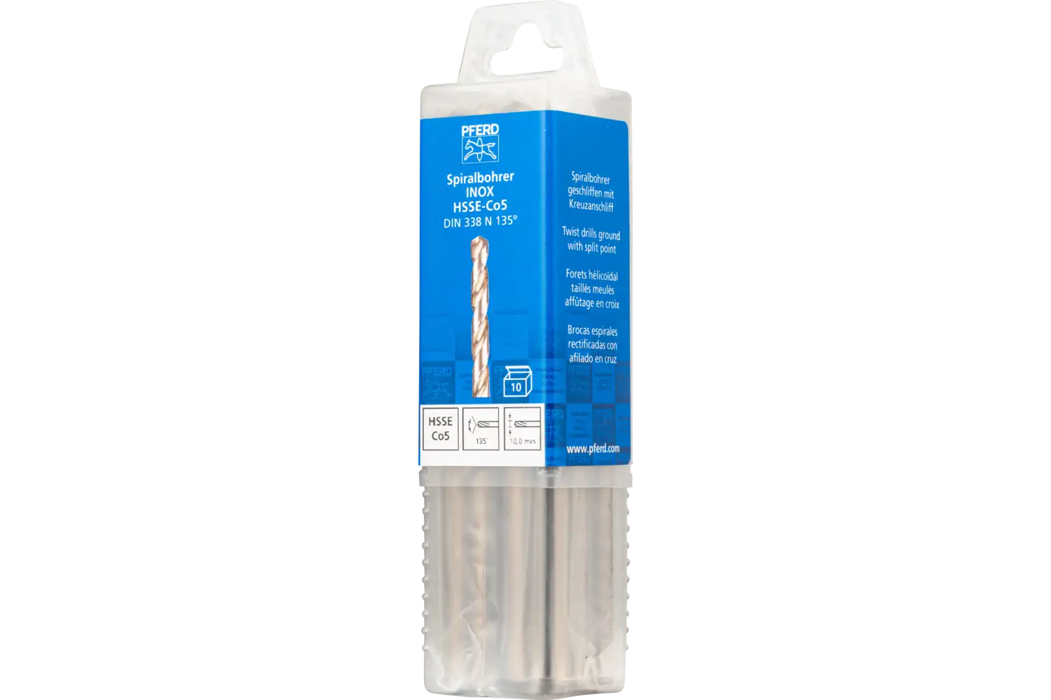 Burghiu elicoidal HSS SPB DIN 338 HSSE N 10,0 INOX