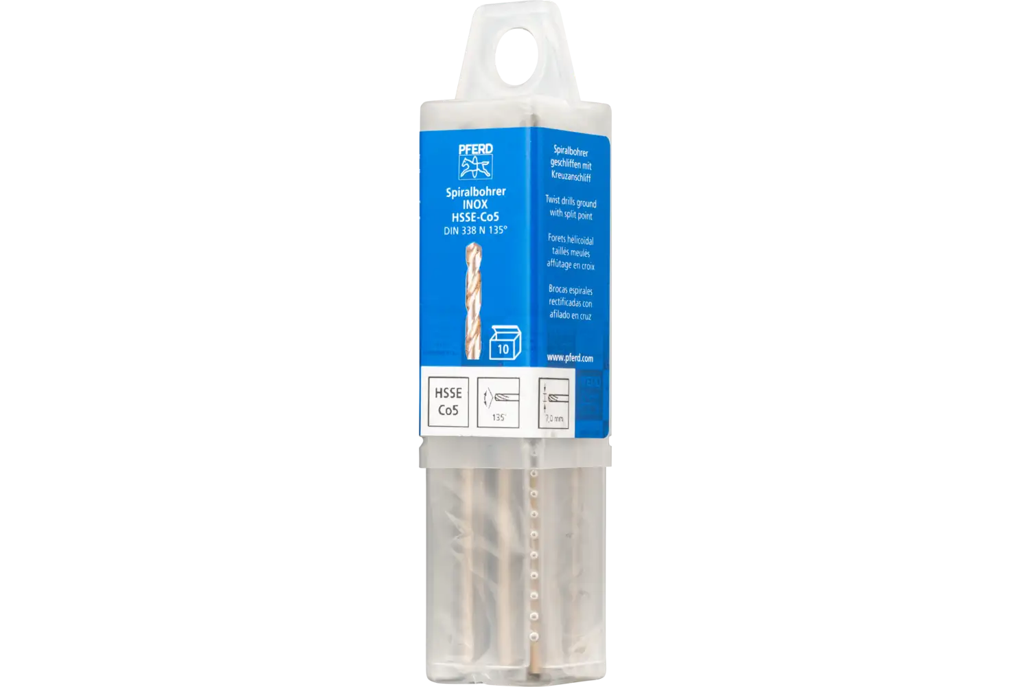 Burghiu elicoidal HSS SPB DIN 338 HSSE N 7,0 INOX