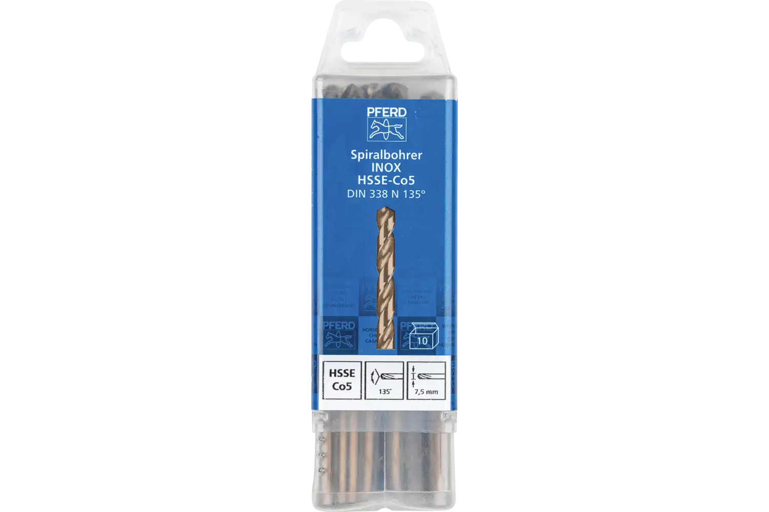 Burghiu elicoidal HSS SPB DIN 338 HSSE N 7,5 INOX