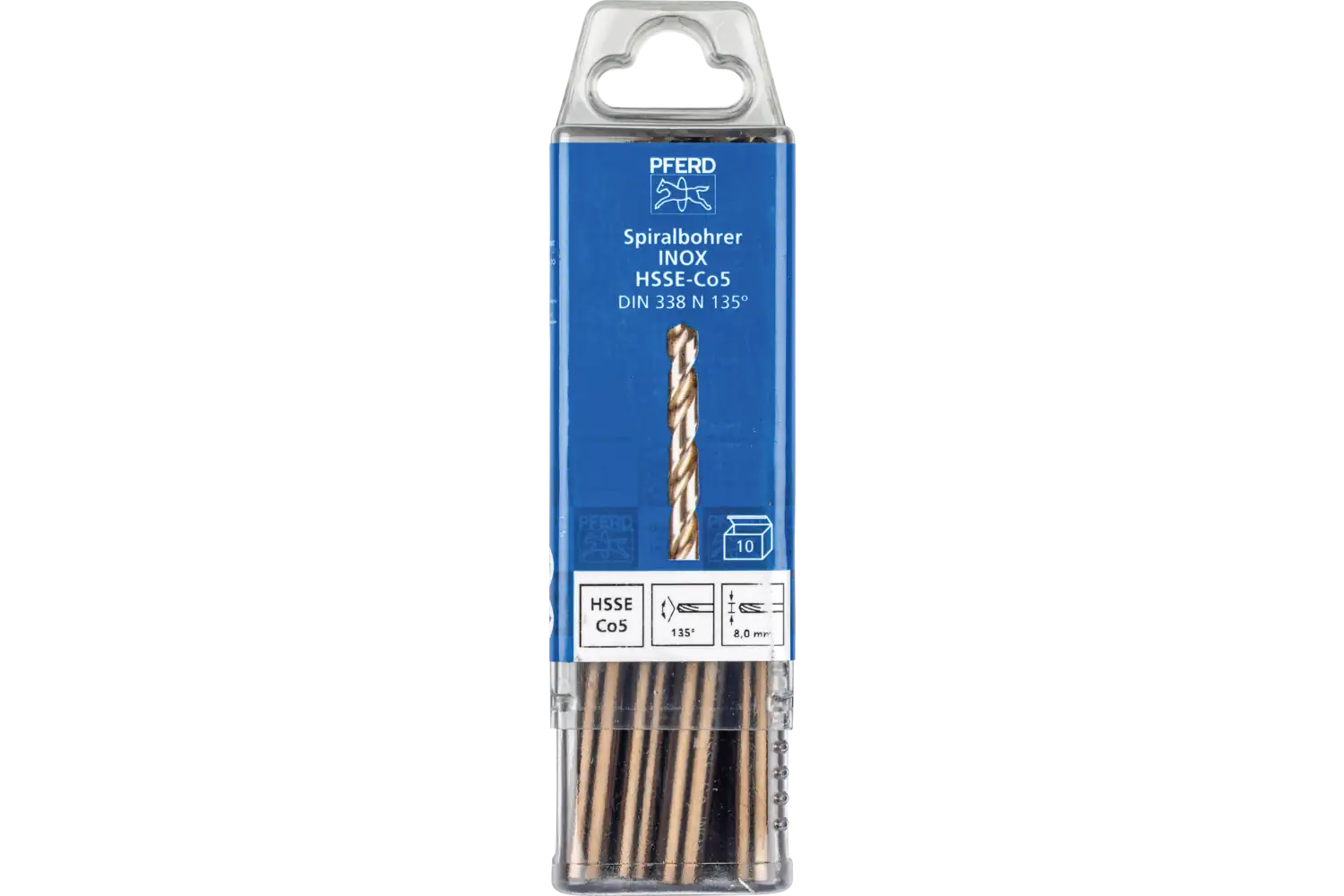 Burghiu elicoidal HSS SPB DIN 338 HSSE N 8,0 INOX