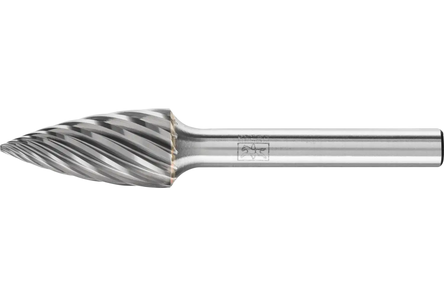Freză biax din carbură metalică, formă de ogivă ascuțită (SPG) SPG 1225/6 INOX