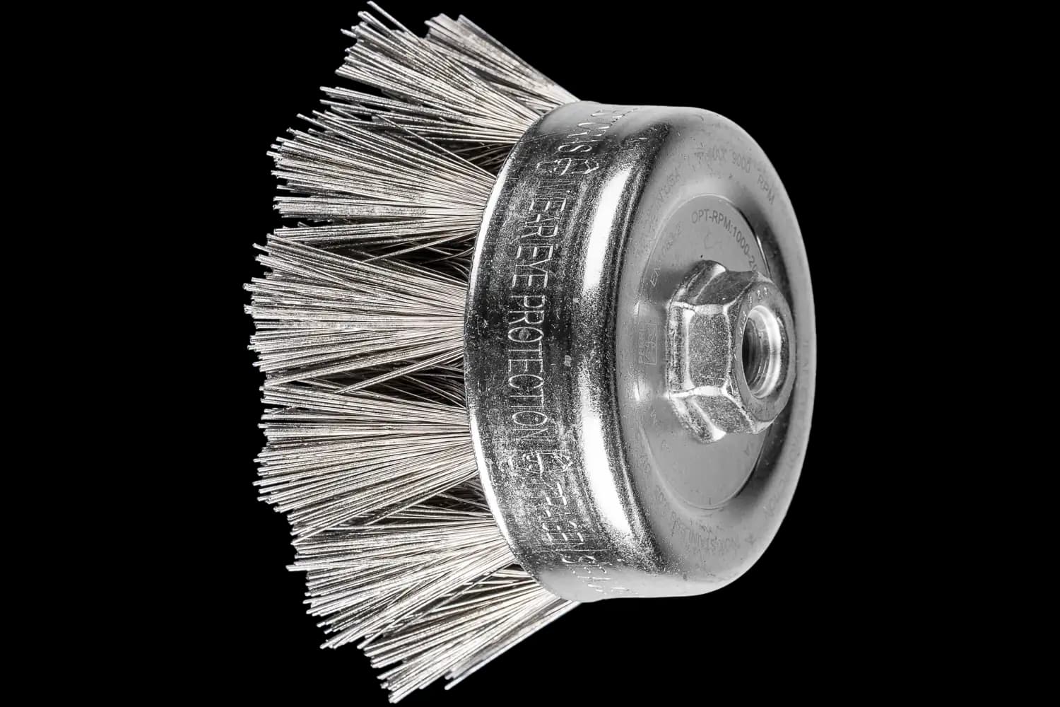 Perie tip oală împletită din sârmă de oțel inox TBG 100/M14 INOX 0,50 DIA 270