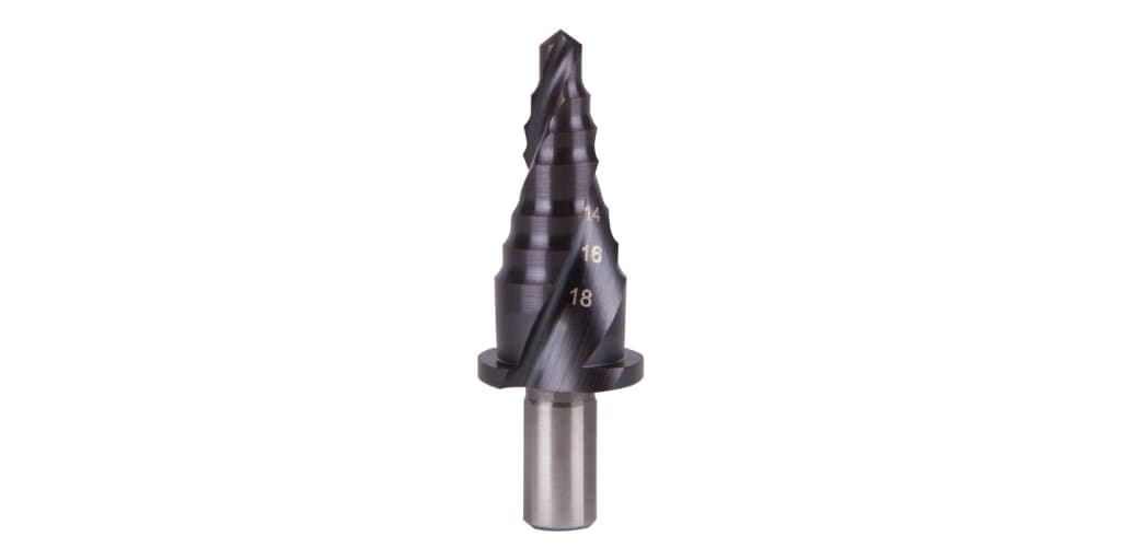 Burghiu pas cu barieră de blocare, HSS, TiAIN, spiralat canelat cu vârf transversal 101068F-1 2