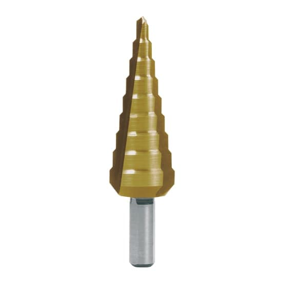 Burghiu treptat HSS, HSS, TiN, cu 3 muchii de taiere, canelura dreapta 101350-9T 3
