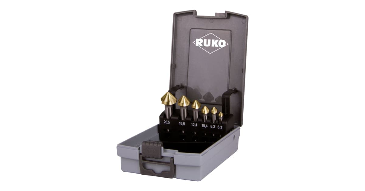 Set zencuitoare 90° HSS-TiN - 6 piese 102152TRO