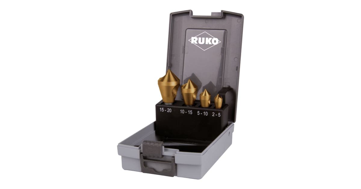 Set zencuitoare cu gaură transversală 90° HSS-TiN - 4 piese 102312TRO
