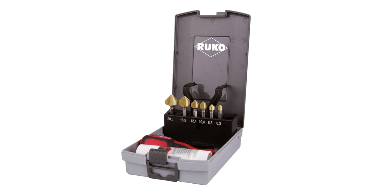 Set biți zencuitori 90° HSS-TiN (varianta lungă) - 8 piese 102319TRO