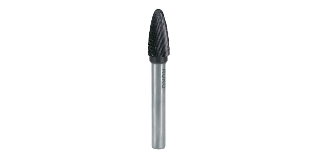 Freză biax din carbură metalică, TiAlN, formă F, arc rotund (RBF) 116030TC 2