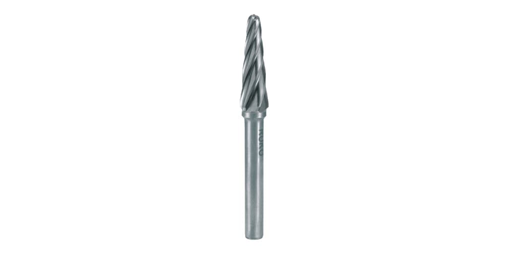 Freză biax din carbură metalică, formă L, con rotund (KEL) – cu dantură din aluminiu 116233A 2