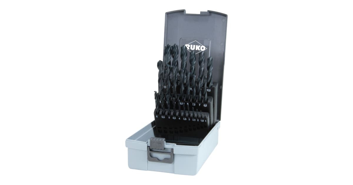 Set burghie elicoidale HSS-R - 25 piese 205213RO