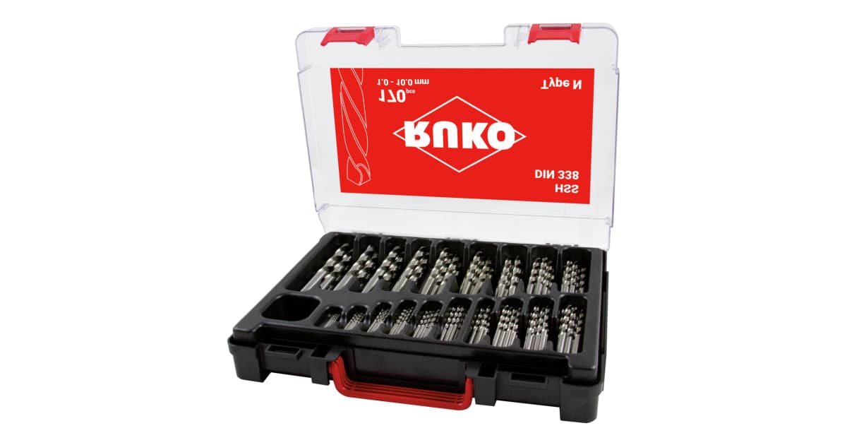 Set burghie elicoidale HSS - 170 piese 214200RO