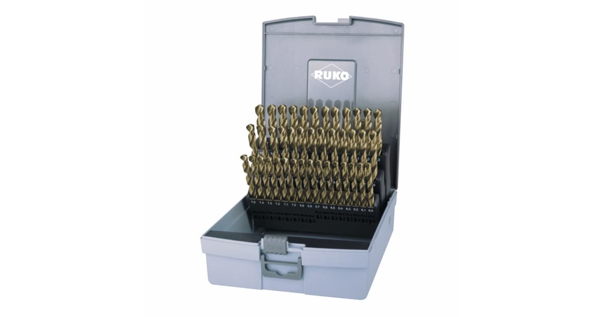 Set burghie elicoidale HSS-Co 5 (pentru inox) - 41 piese 215218RO