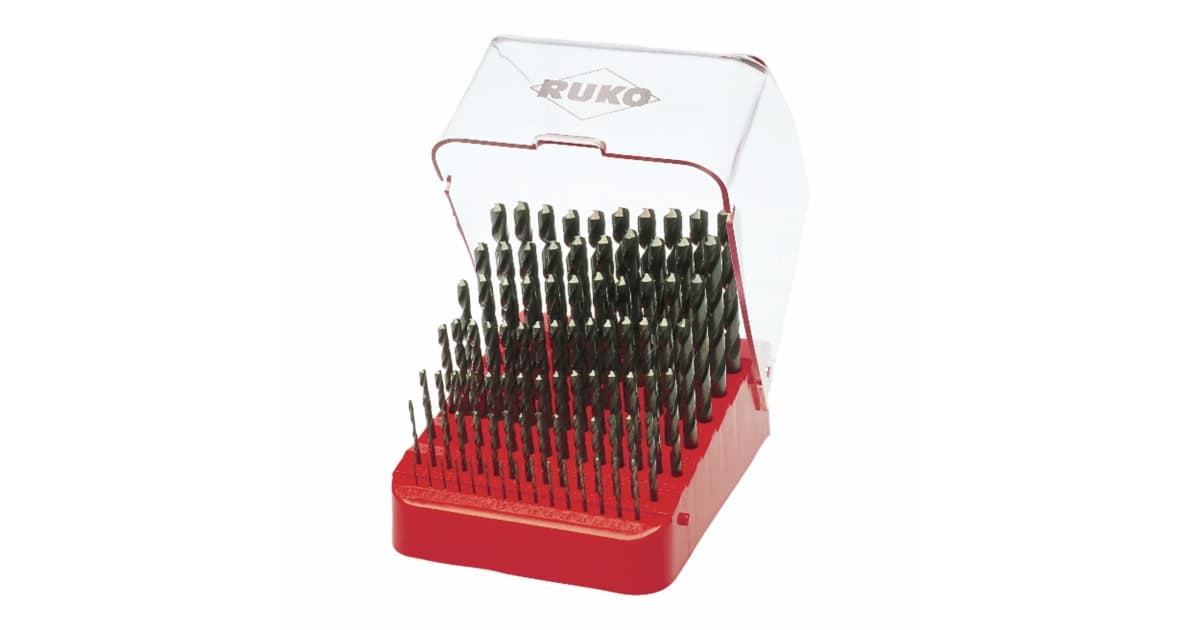 Set burghie elicoidale HSS-Co 5 (pentru inox) - 91 piese 215223