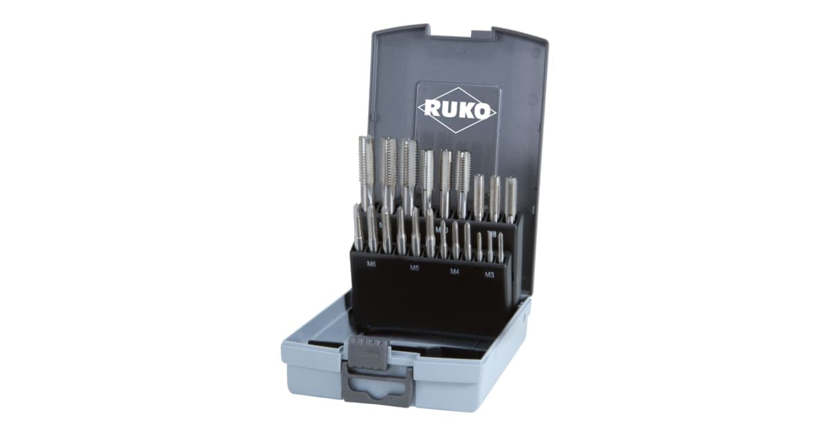 Set scule pentru filetat HSS - 21 piese 245001RO
