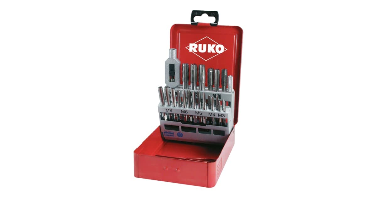 Set scule pentru filetat HSS - 22 piese 245002E