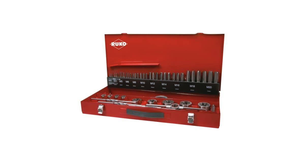 Set scule pentru filetat HSS - 54 piese 245040