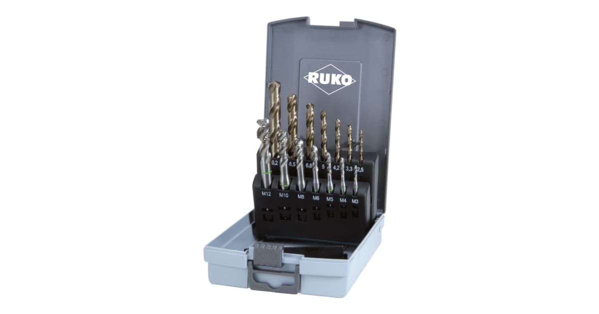 Set scule pentru filetat HSS - 14 piese, tip C, HSS-Co, 5 - 14 buc. 245052RO
