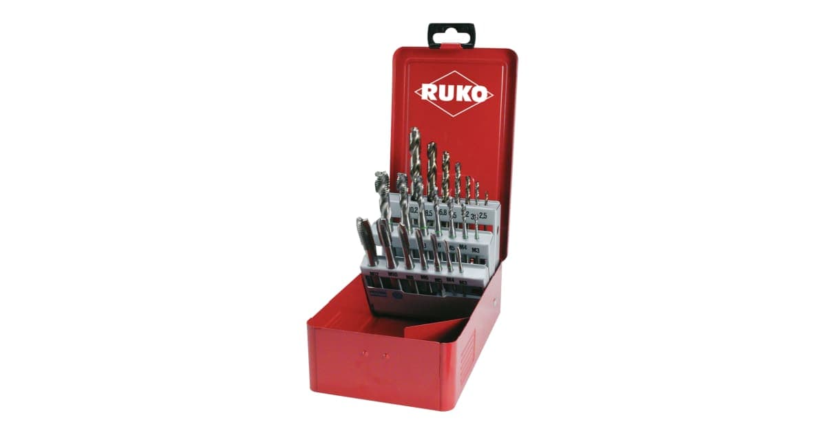 Set scule pentru filetat HSS - 21 piese 245054