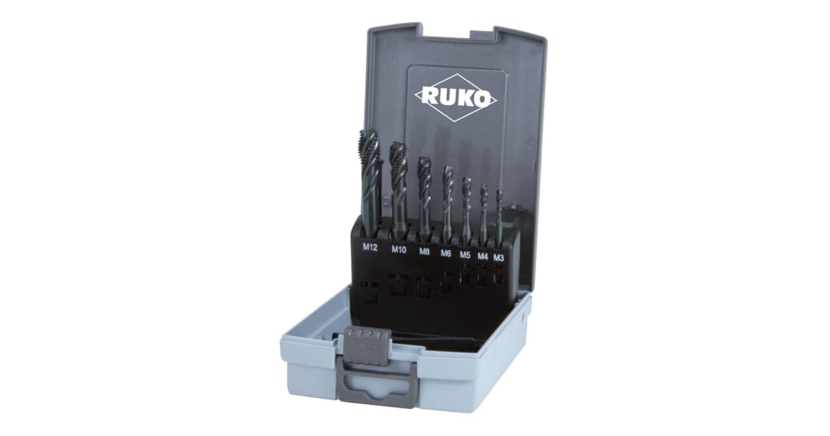 Set scule pentru filetat HSS - 14 piese, tip C, HSS-Co 5 VAP - 7 buc. 245064RO