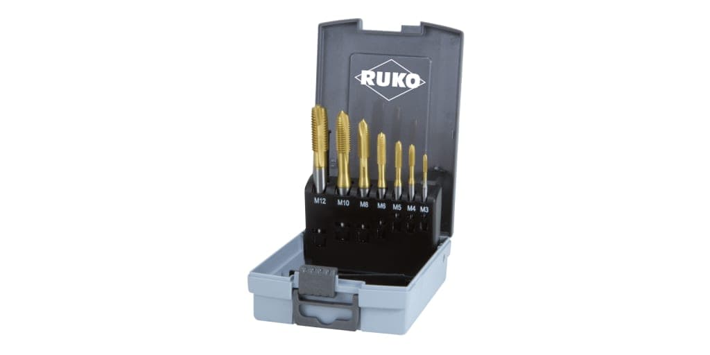 Set scule pentru filetat HSS - 14 piese, tip C, HSS TiN - 7 buc. 245066RO 2
