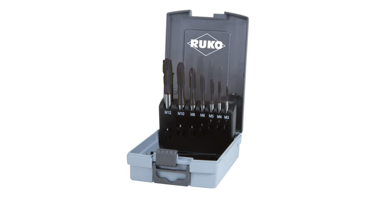 Set scule pentru filetat HSS - 7 piese 245068RO