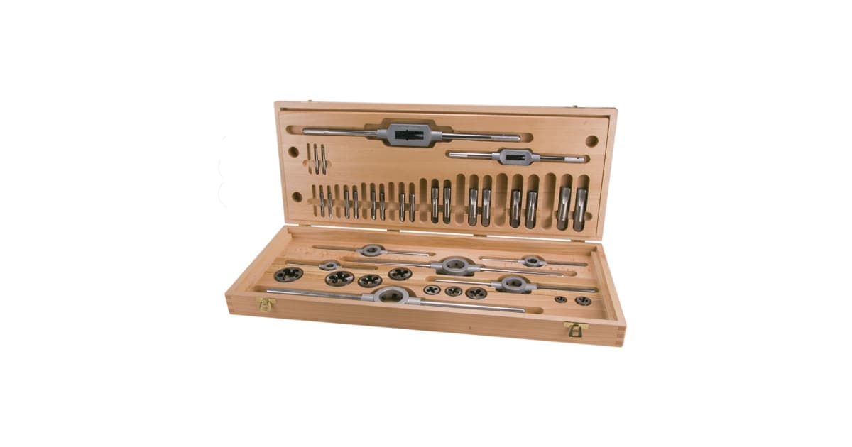 Set scule pentru filetat HSS - 35 piese 245073