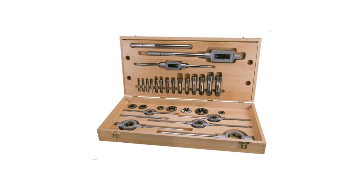 Set scule pentru filetat HSS - 28 piese 245074