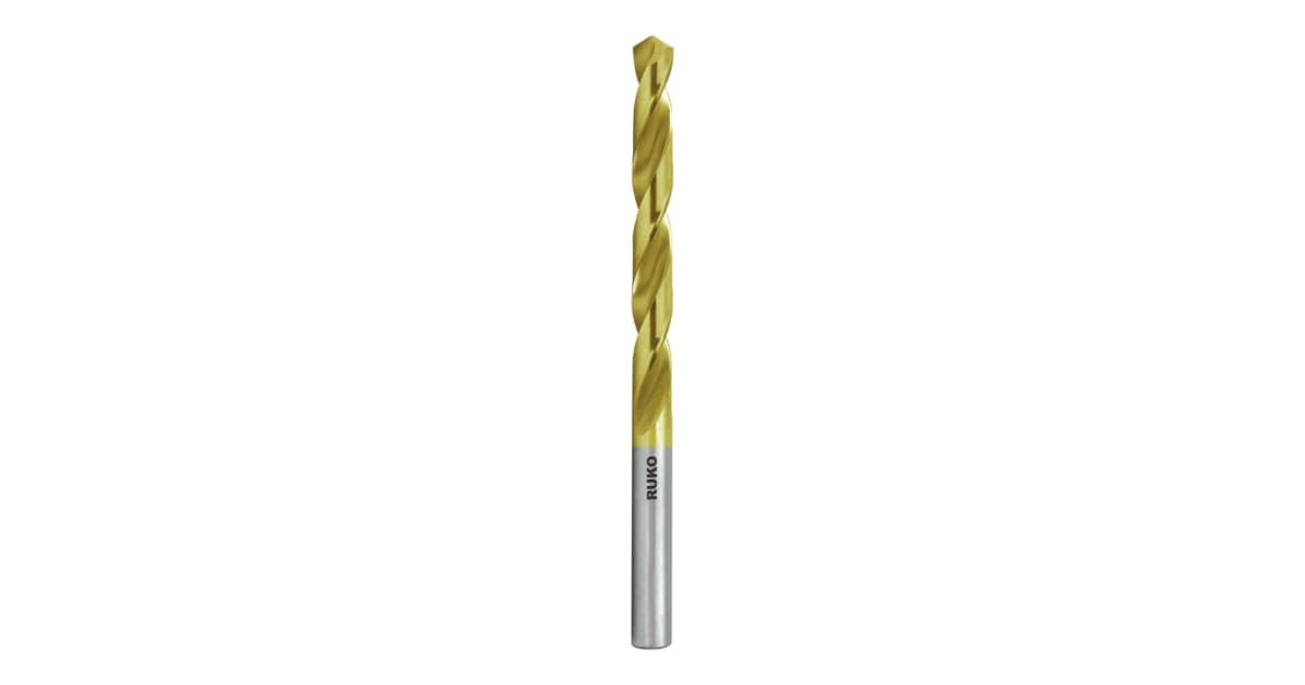 Burghiu elicoidal cu coadă redusă, HSS, TiN, DIN 338, Tip N 2500525T
