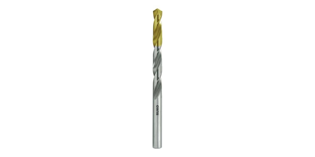 Burghiu elicoidal cu coadă redusă, HSS, cu acoperire a vârfului TiN, DIN 338, Tip N 2501110T 2