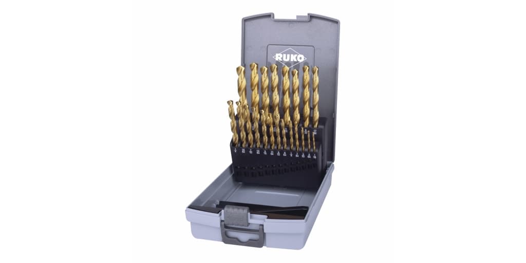 Set burghie elicoidale HSS-TiN - 21 piese 250850TRO 2