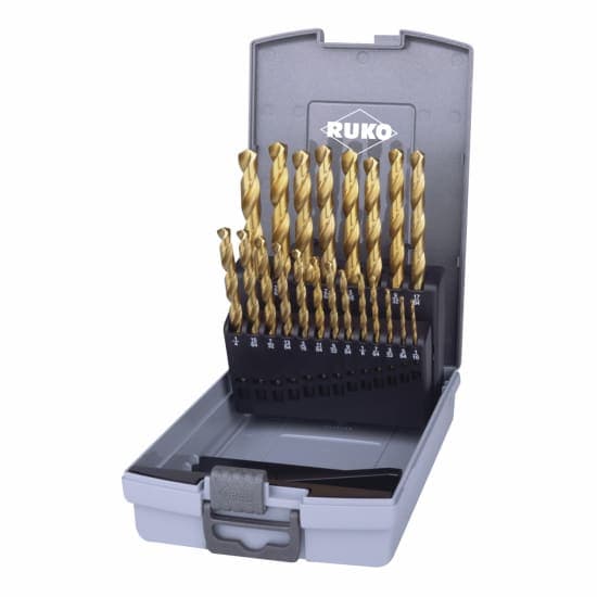 Set burghie elicoidale HSS-TiN - 21 piese 250850TRO 3