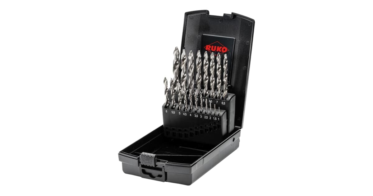 Set burghie elicoidale ULTIMATECUT HSS FLOWSTEP® - 19 piese 259214RO