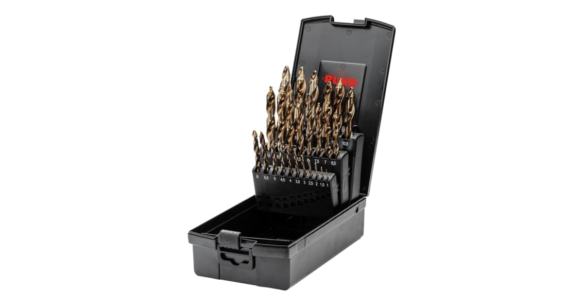 Set burghie elicoidale HSS-Co 5 (pentru inox) - 25 piese 259215ERO