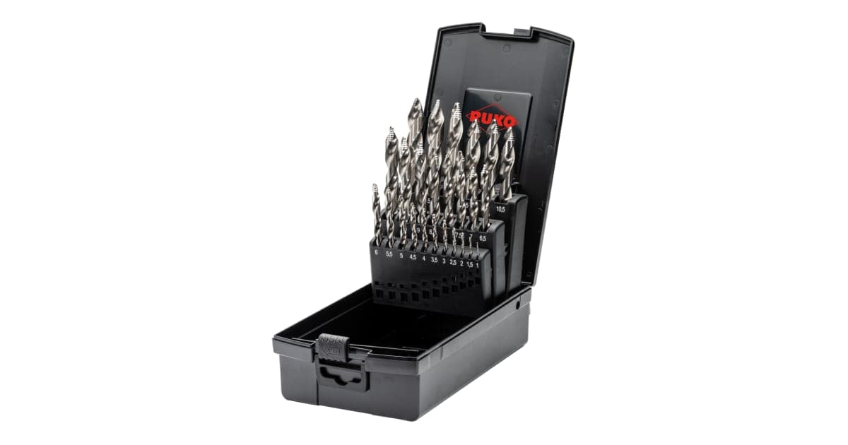 Set burghie elicoidale ULTIMATECUT HSS FLOWSTEP® - 25 piese 259215RO