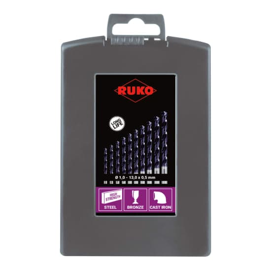 Set burghie elicoidale HSS-Co 5 (pentru inox) - 25 piese 281215EFRO 2