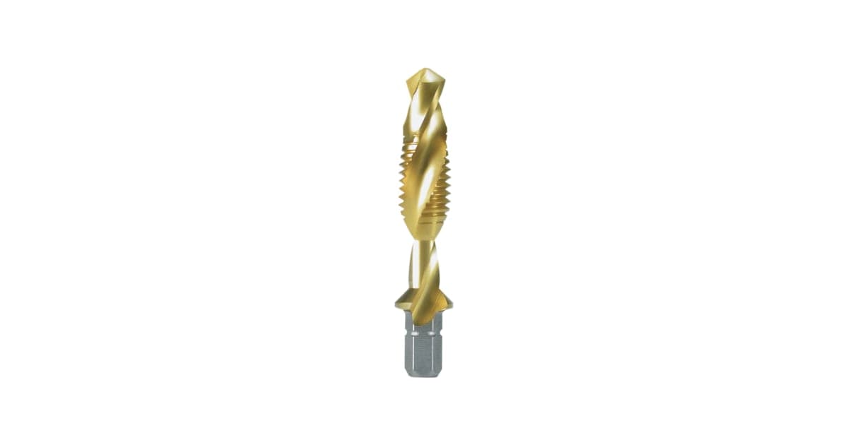 Bit tarod combinat pentru mașină, HSS, TiN, „scurt” R270014T