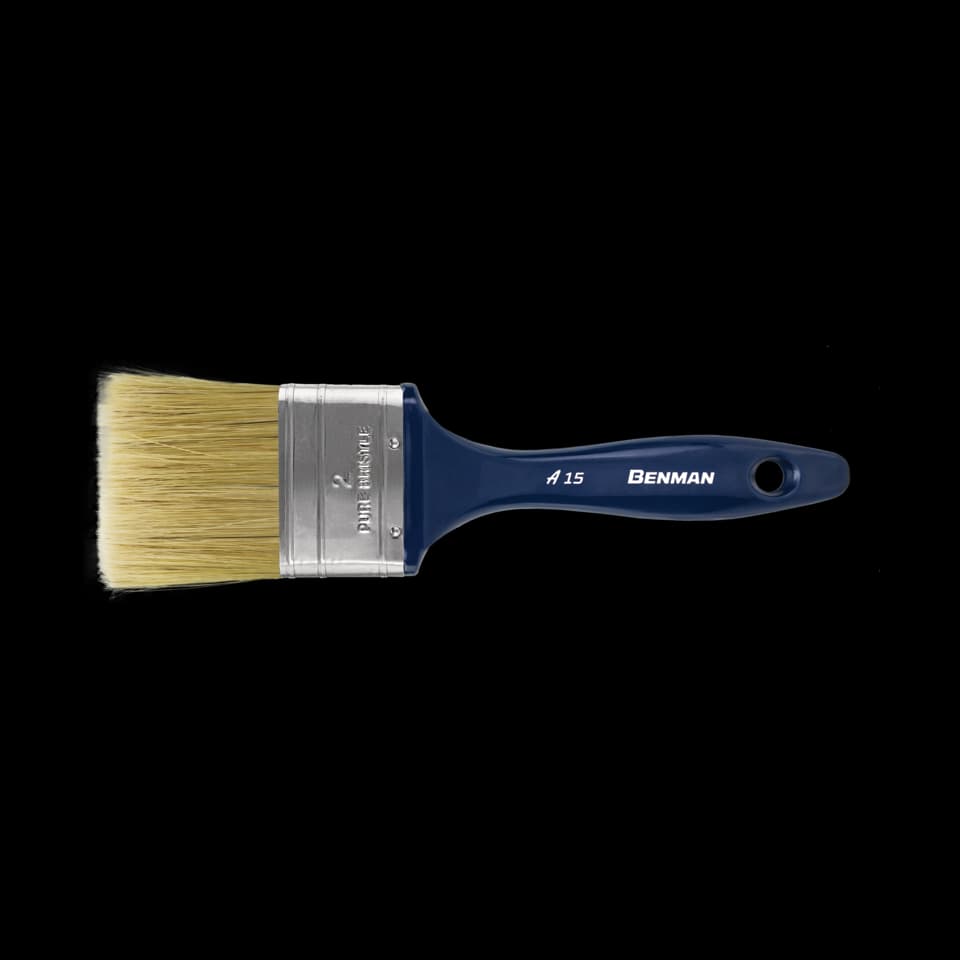 PENSULĂ CU PĂR ALB, EXTRA-DUBLĂ MÂNER DIN LEMN, Α20 - 1", BENMAN