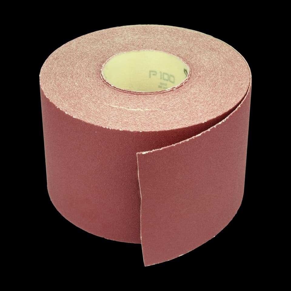 ROLĂ HÂRTIE OXID DE ALUMINIU CU SUPORT VELCRO GREUTATE E, RED, 115x25m – 240K, BENMAN