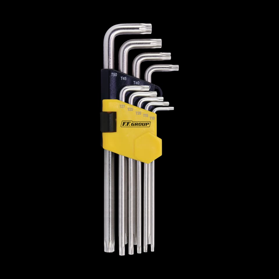 SET CHEI HEXAGONALE TORX EXTRA-LUNGI 9 BUC., FF GROUP,
