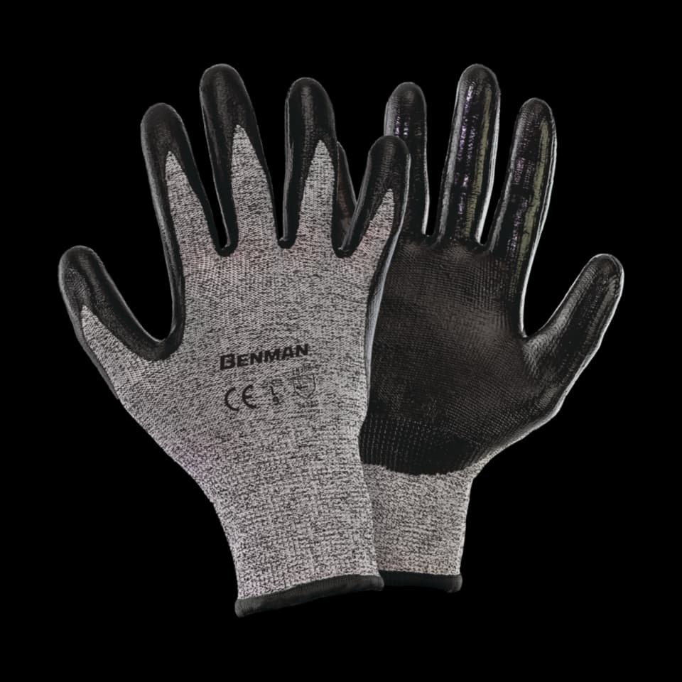 MANUSI TRICOTATE, RESISTENTE LA TAIERE, Benman, 11''/XXL