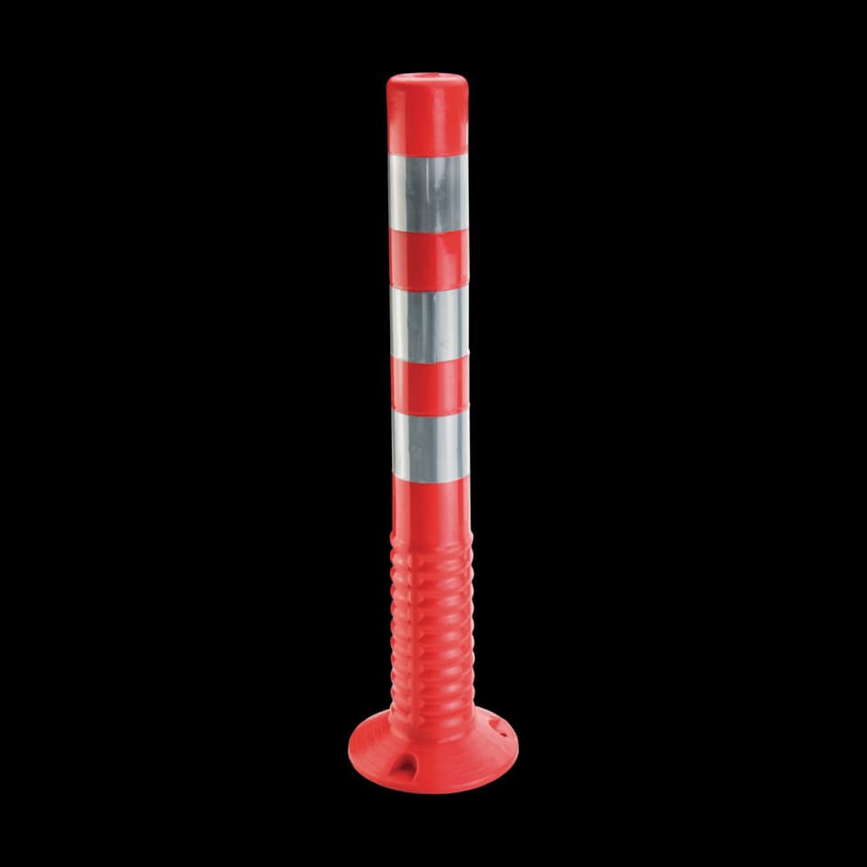 WARNING STAKES 8cmX450mm RED WHITE, (TPU)