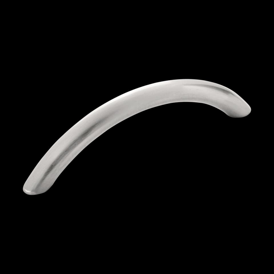 MÂNER CURBAT PENTRU MOBILIER 393 NICKEL MAT 128mm
