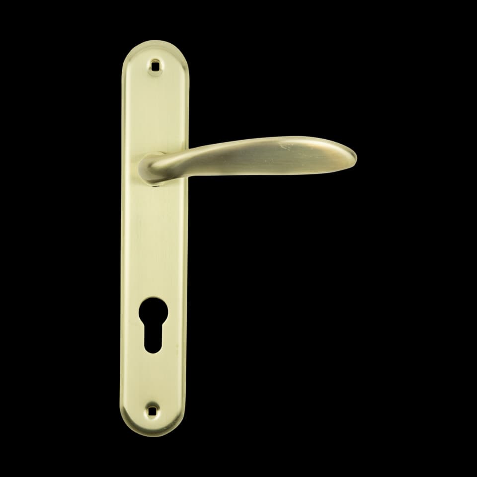 CILINDRU CU PLACĂ ROTUNDĂ PENTRU UȘĂ EXTERIOARĂ BRASS Α1243 RIGHT, FF GROUP