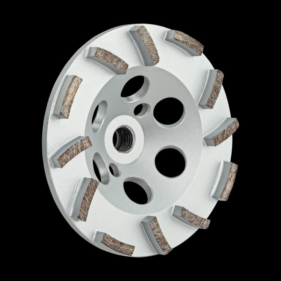 DISC DE ȘLEFUIRE PENTRU BETON DUR, ARGINTIU 115XM14 BENMAN