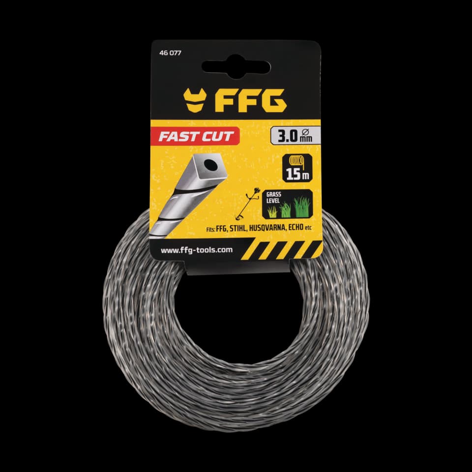 FIRmAȘINĂ DE TUNS CU TĂIERE RAPIDĂ, NUCLEU DUO PĂTRAT RĂSUCIT, 4,3mm X 41m X 1LB, FF GROUP