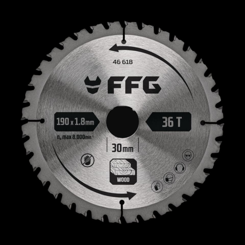 LAMĂ DE FIERĂSTRĂU CIRCULAR PENTRU LEMN 305x30mm, 80T, FF GROUP