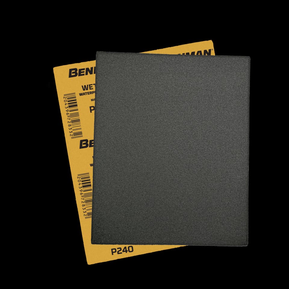FOAIE ABRAZIVĂ, REZISTENTĂ LA APĂ, CU CARBURĂ DE SILICIU WETPRO, 23x28cm, 3000G, BENMAN
