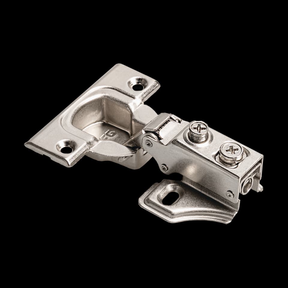 SOFT CLOSE HINGE 3D FULL OVERLAY SHORT ARM, HD 3-A, BLACK NICKEL, 2 PCS, FFG