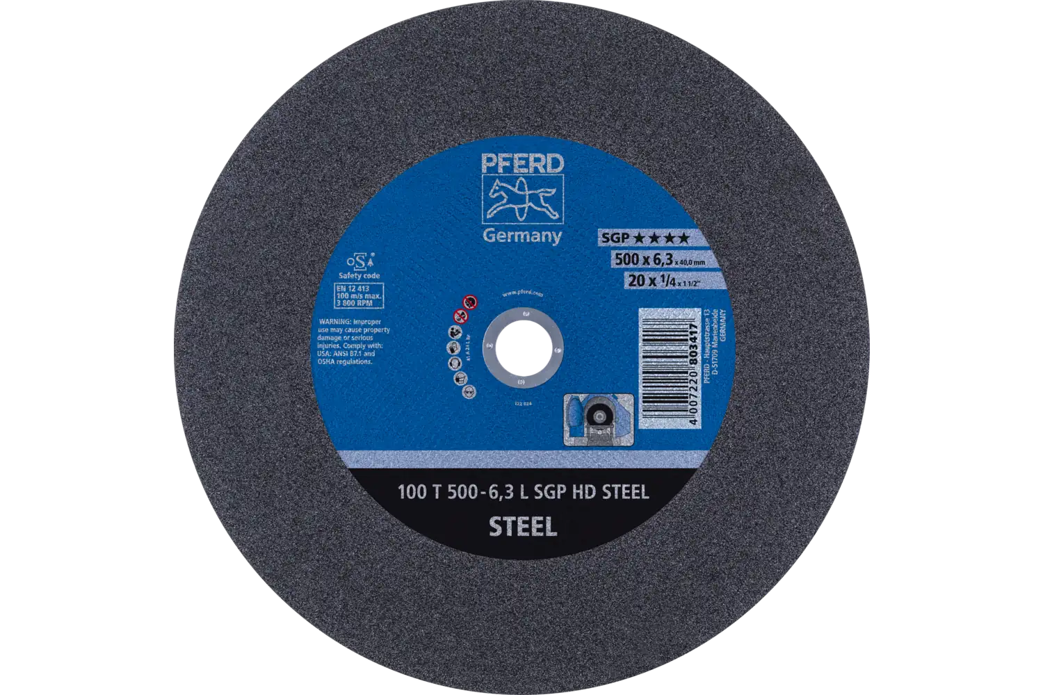 100 T 500-6,3 L SGP HD STEEL/40,0