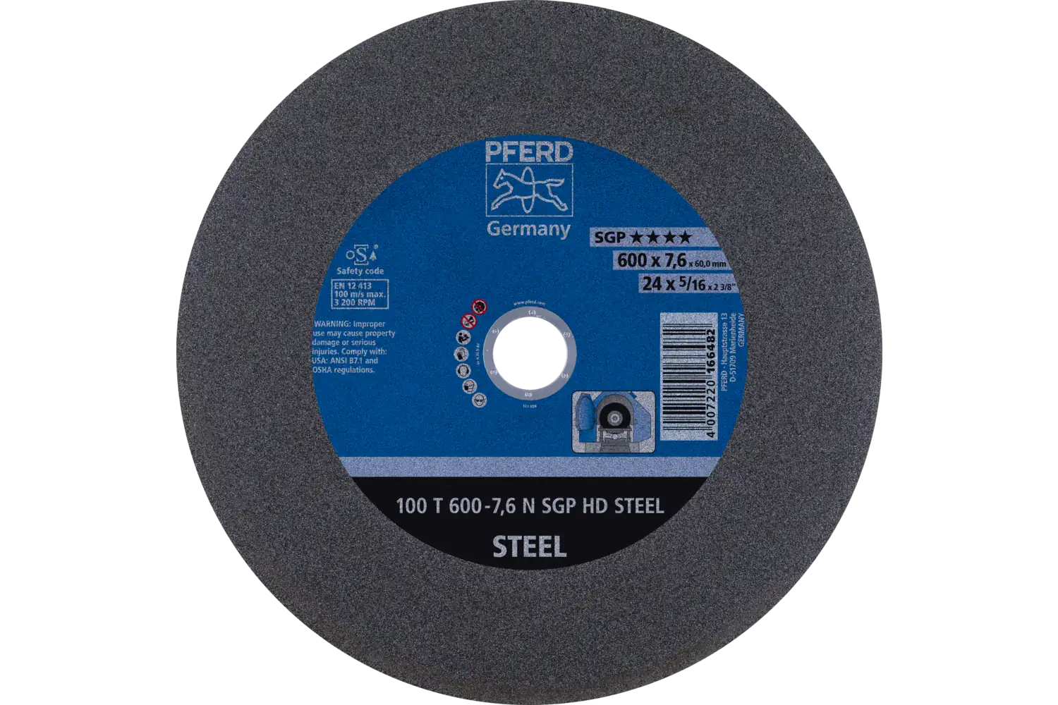 100 T 600-7,6 N SGP HD STEEL/60,0